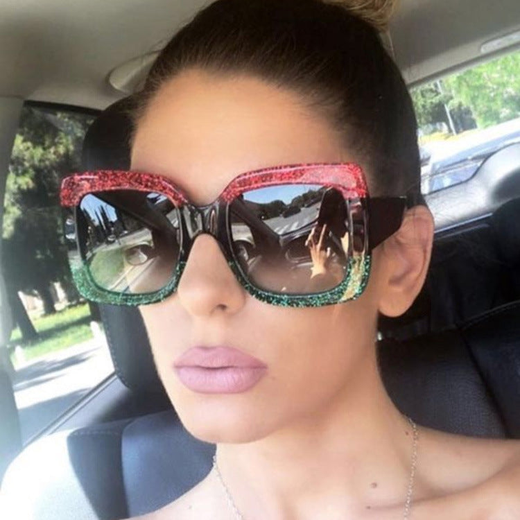 Glitter retro sunglasses