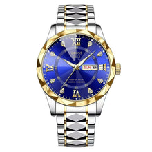 Mens dual calendar watch