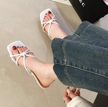 Square Toe High Heels