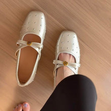 Rhinestone Mary Jane flats