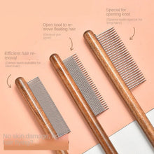 Stainless Steel Cat Hair Remover Comb – Deshedding Tool for Gentle Grooming
