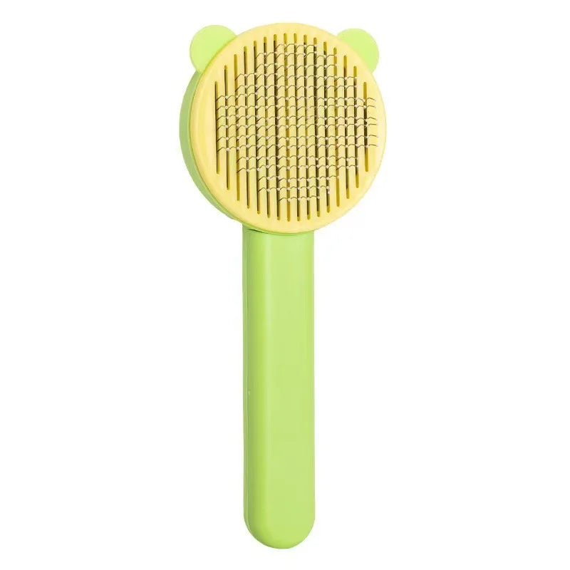 Steel needle comb for grooming Golden Retrievers and Poodles for easy fur removal