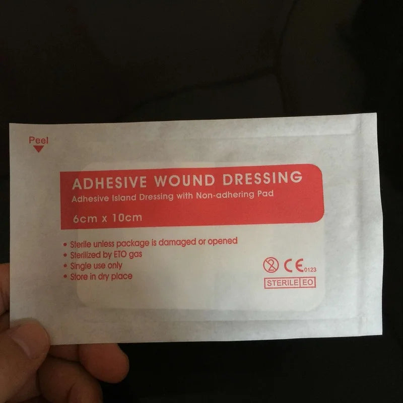 Sterile medical adhesive bandage for wound care and first aid treatment
