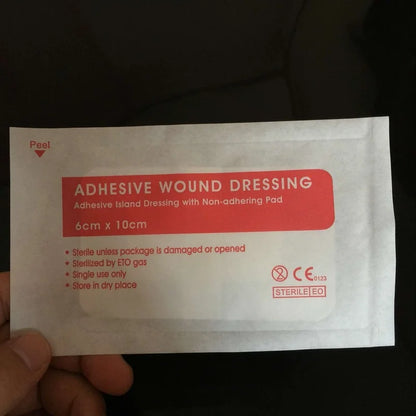 Sterile medical adhesive bandage for wound care and first aid treatment
