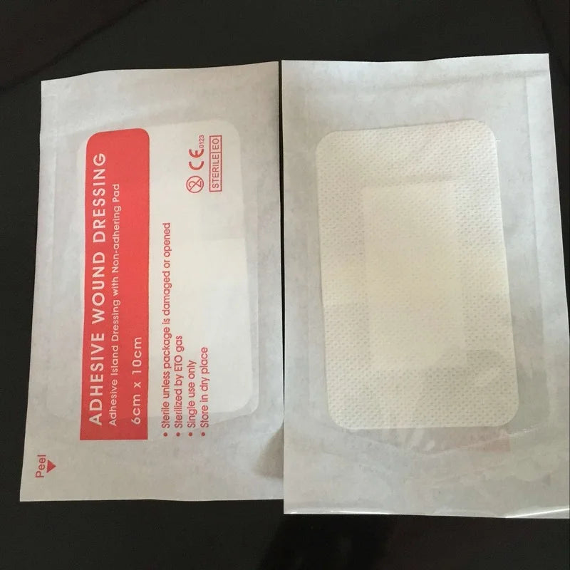 Sterile medical adhesive bandage for wound care and first aid treatment

