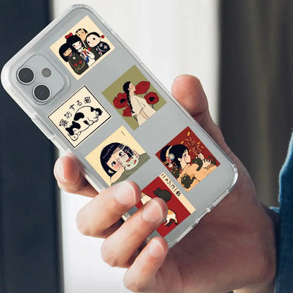 Stickers Vintage de Anime Japonés – Para Scrapbooking, Laptop y DIY