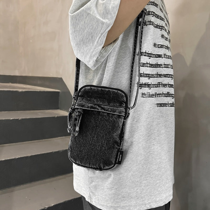 Retro Denim Crossbody Bag