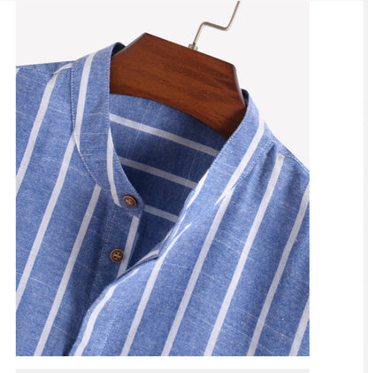 Striped Linen Men's Shirt