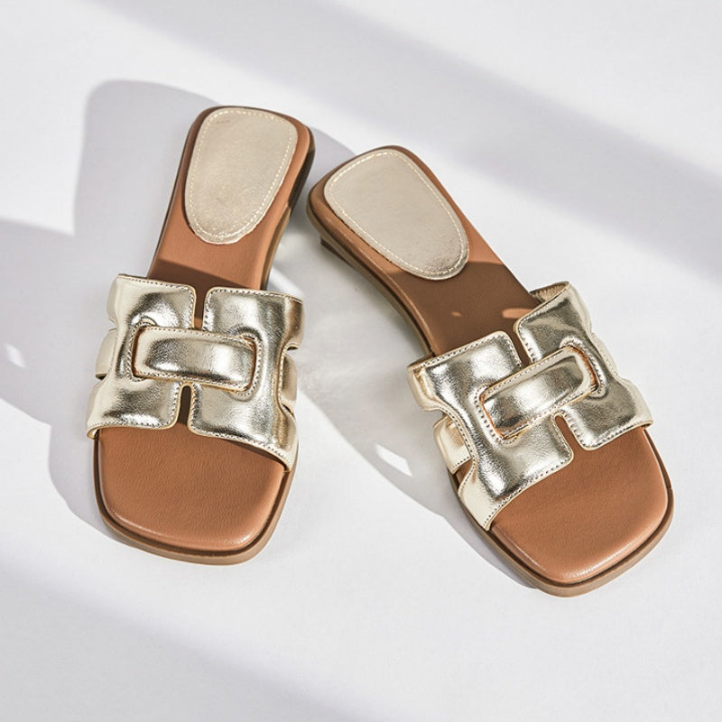 Summer slip on heels