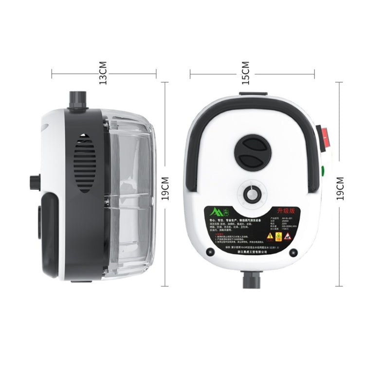 2500W High Temperature And High Pressure Steam Cleaning Machine for Kitchen Bathroom Furniture, Color: Red 110V US Plug