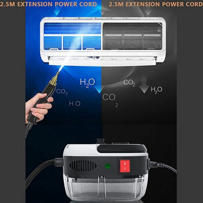 2500W High Temperature And High Pressure Steam Cleaning Machine for Kitchen Bathroom Furniture, Color: Red 110V US Plug