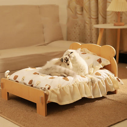 Teddy Bear Cat Bed