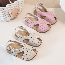 Girls polka dot sandals
