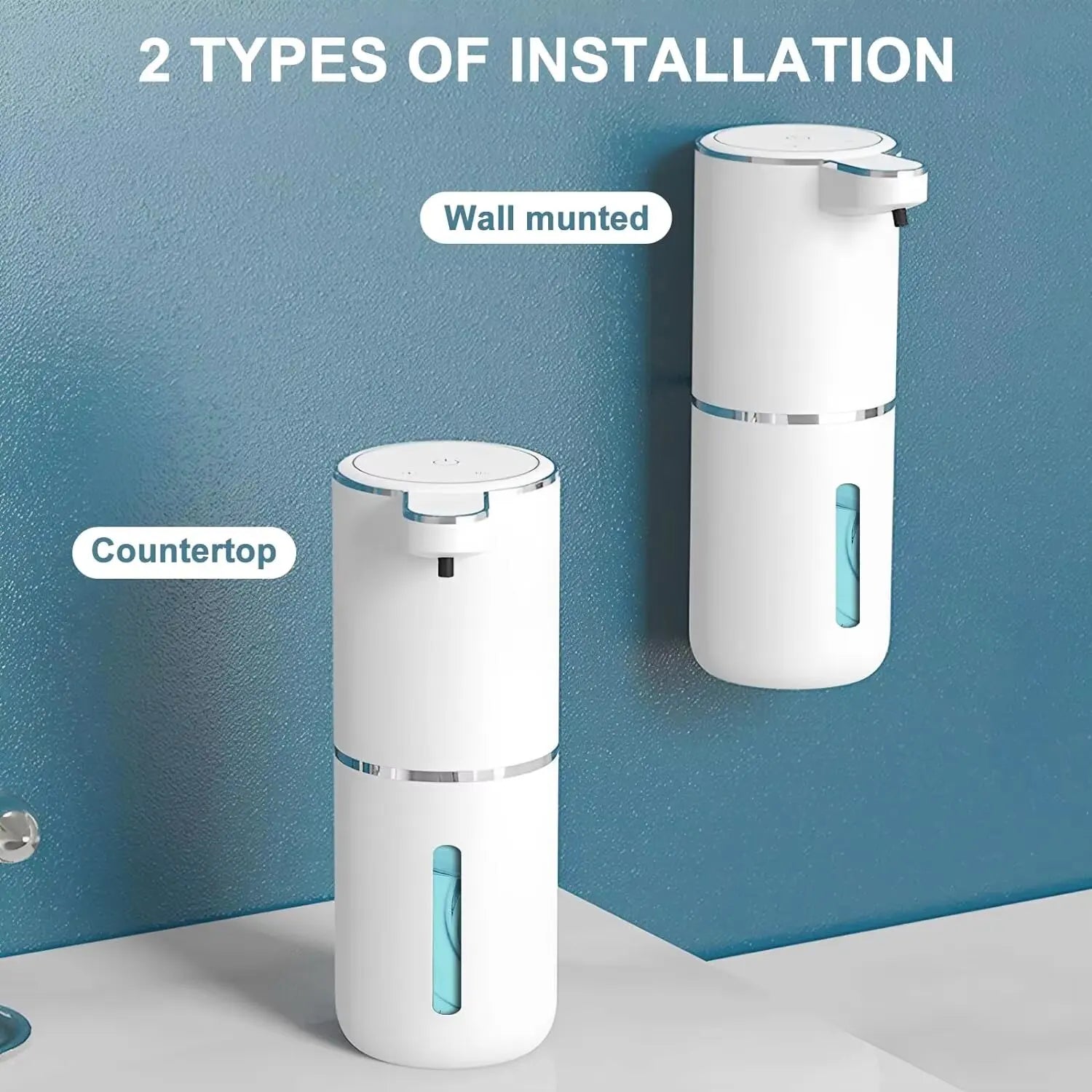 Touchless automatic foam soap dispenser for hygienic handwashing