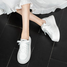 Trendy platform sneakers with thick sole for casual and stylish wear