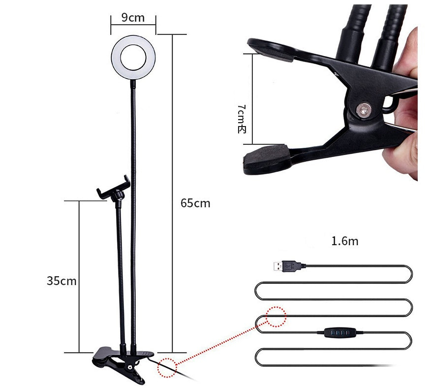 LED Selfie Ring Light Clamp