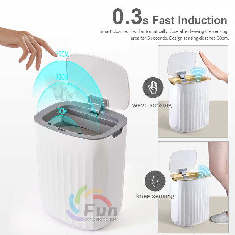 Smart sensor trash can