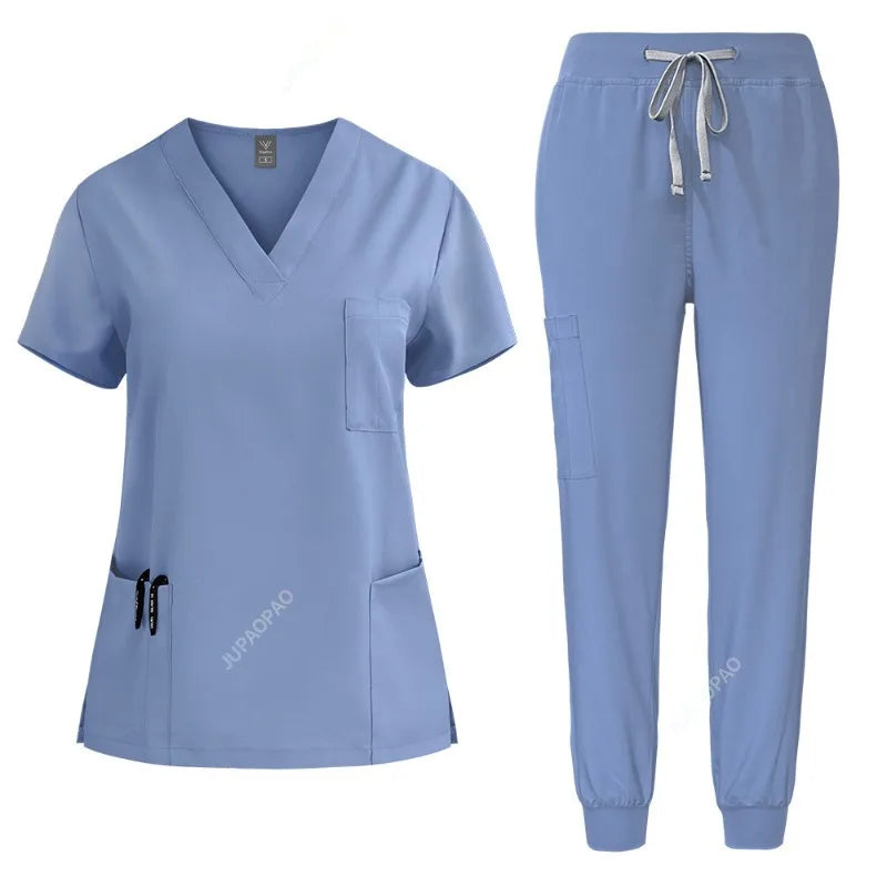Unisex nurse uniform for women and men, ideal for hospital and spa work