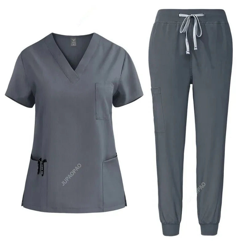 Unisex nurse uniform for women and men, ideal for hospital and spa work