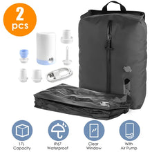 Vacuum compression packing bags
