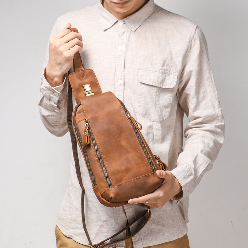 Mens Leather Crossbody Bag