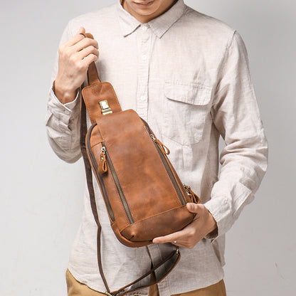 Mens Leather Crossbody Bag