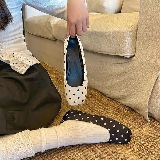 Retro Ballet Flats Women
