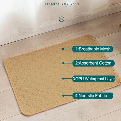 Washable reusable dog urine pads for puppy training with eco-friendly design