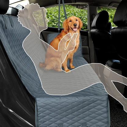 Waterproof dog car seat cover protecting car seats from dirt and pet hair