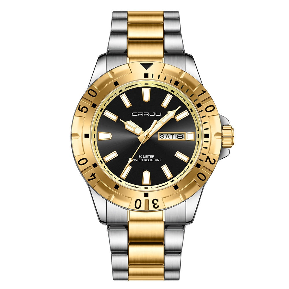 Mens large dial watch