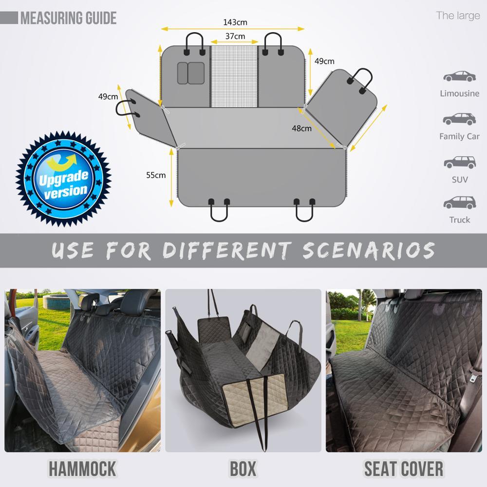 Waterproof pet car seat covers protecting car seats from dirt and spills