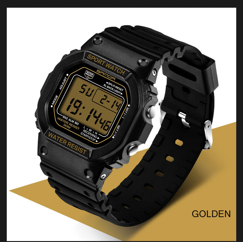Luminous student fashion watch