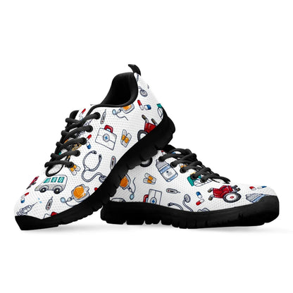 White medical sneakers for nurses