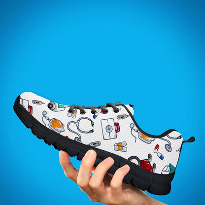 White medical sneakers for nurses