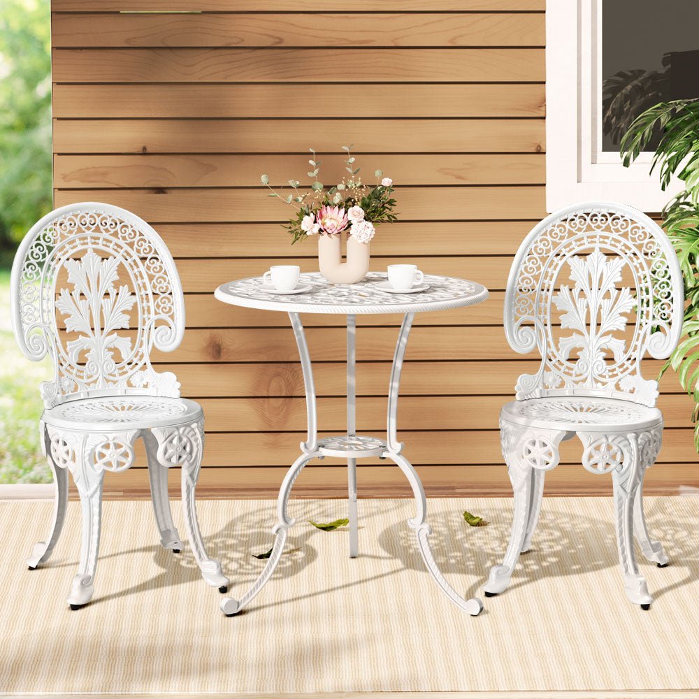 White patio bistro