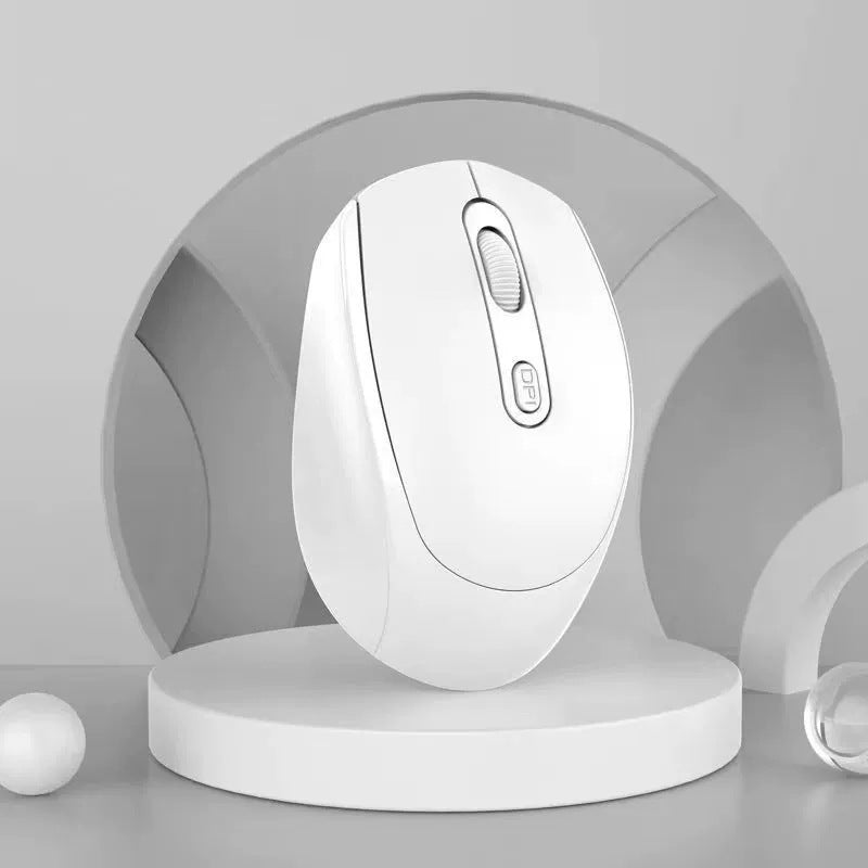White wireless optical mouse