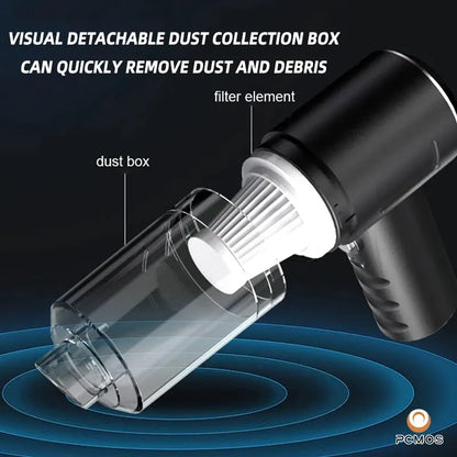 Wireless vacuum cleaner for home and car with 120W high power suction