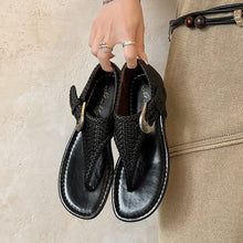 Handwoven Leather Thong Sandals