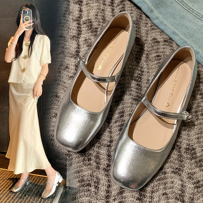 Women Square Heel Shoes