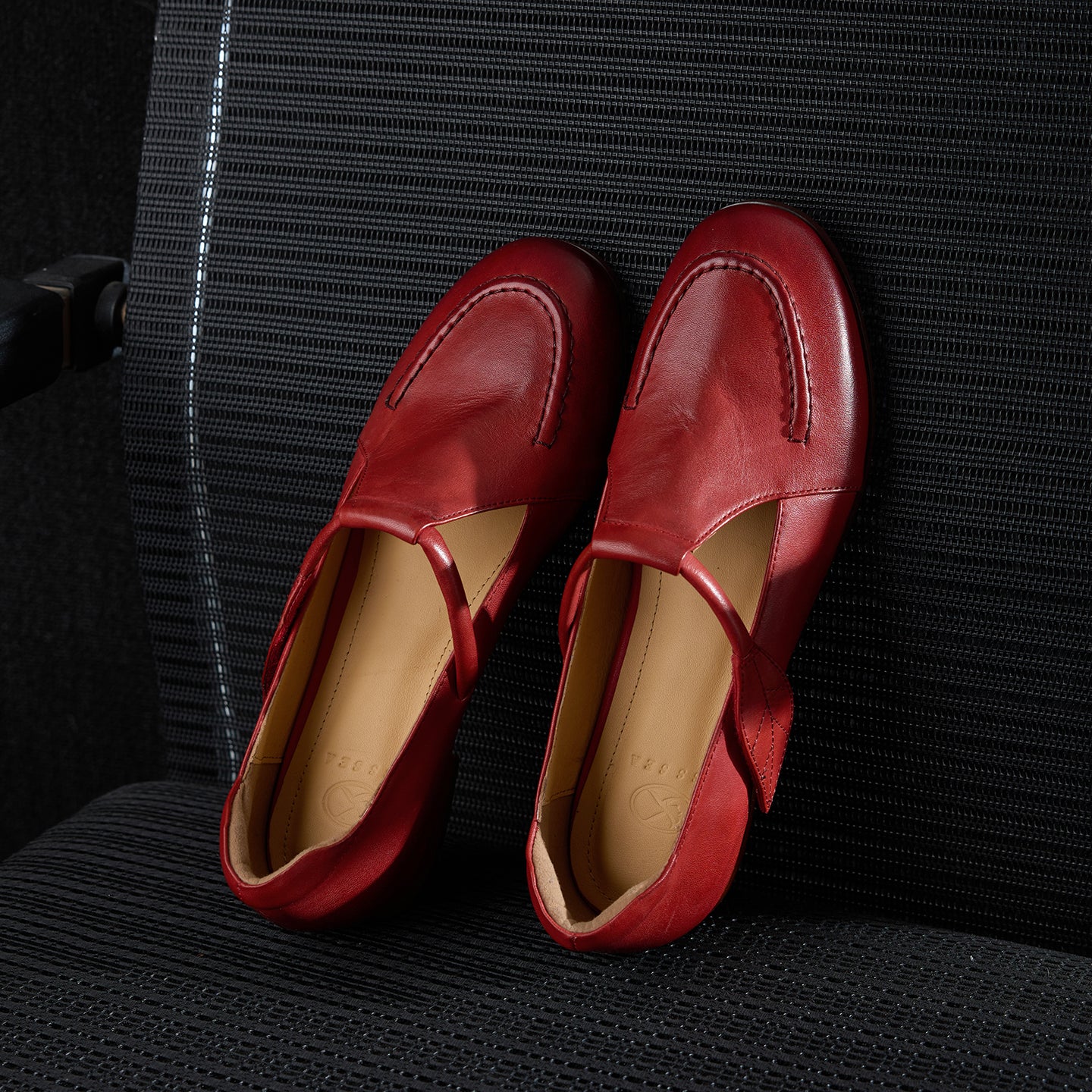 Women leather Mary Jane flats
