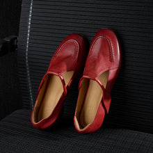 Women leather Mary Jane flats