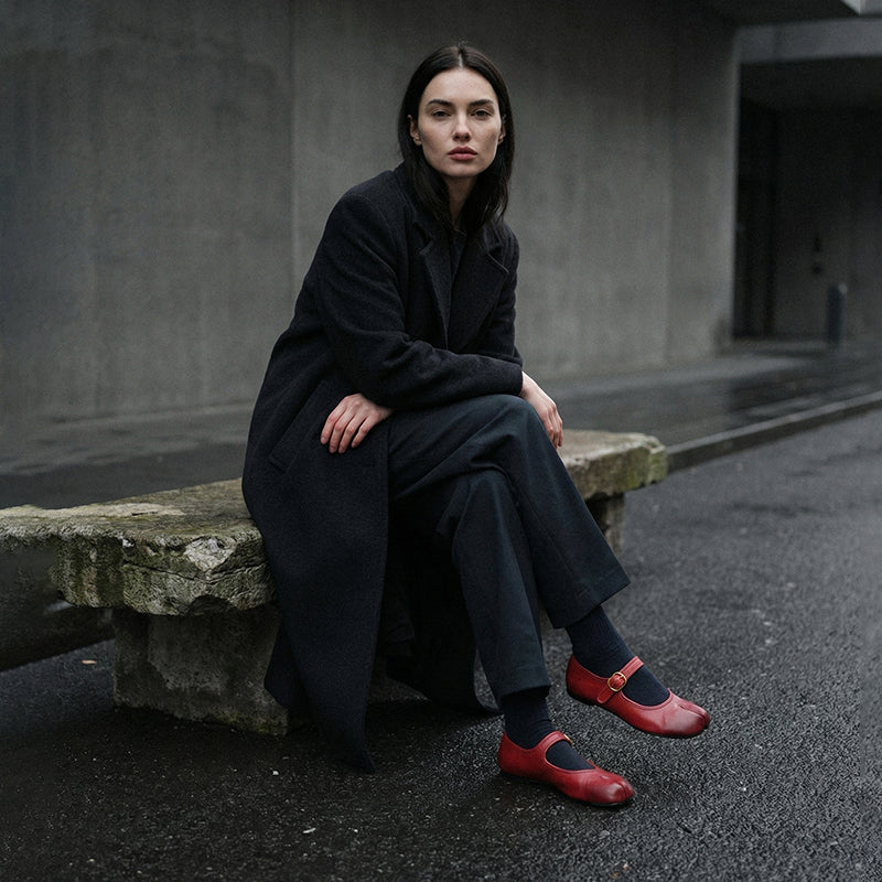 Women leather Tabi flats