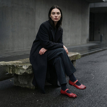 Women leather Tabi flats