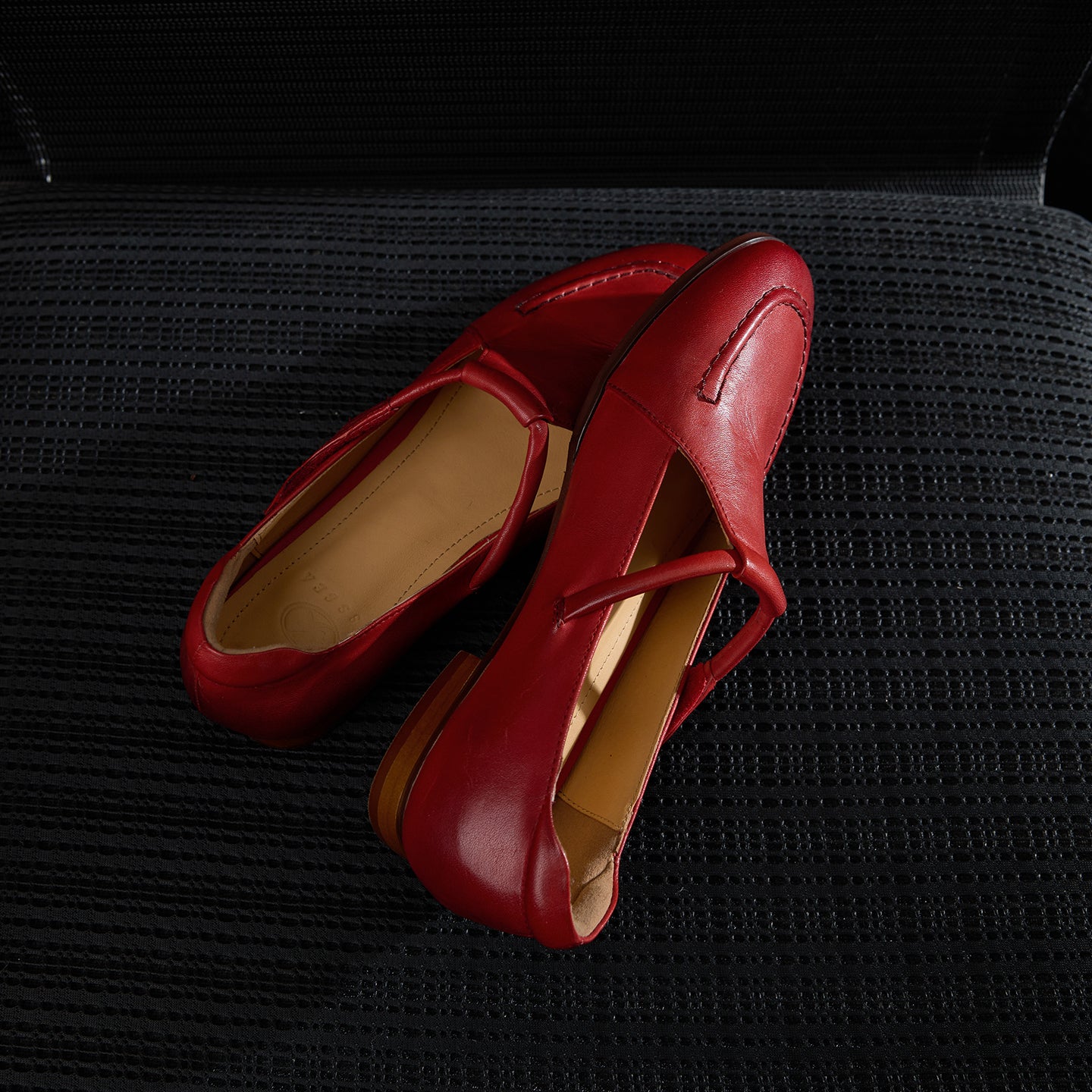 Women leather Mary Jane flats
