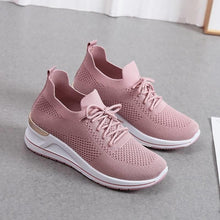 Women wedge knit shoes
