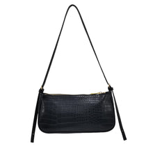 Crocodile Baguette Shoulder Bag