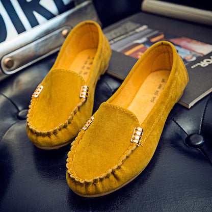 Womens flat peas shoes