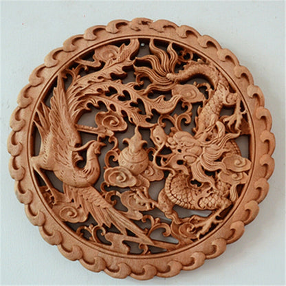 Wood carving pendant
