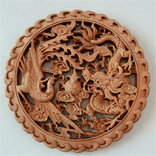 Wood carving pendant