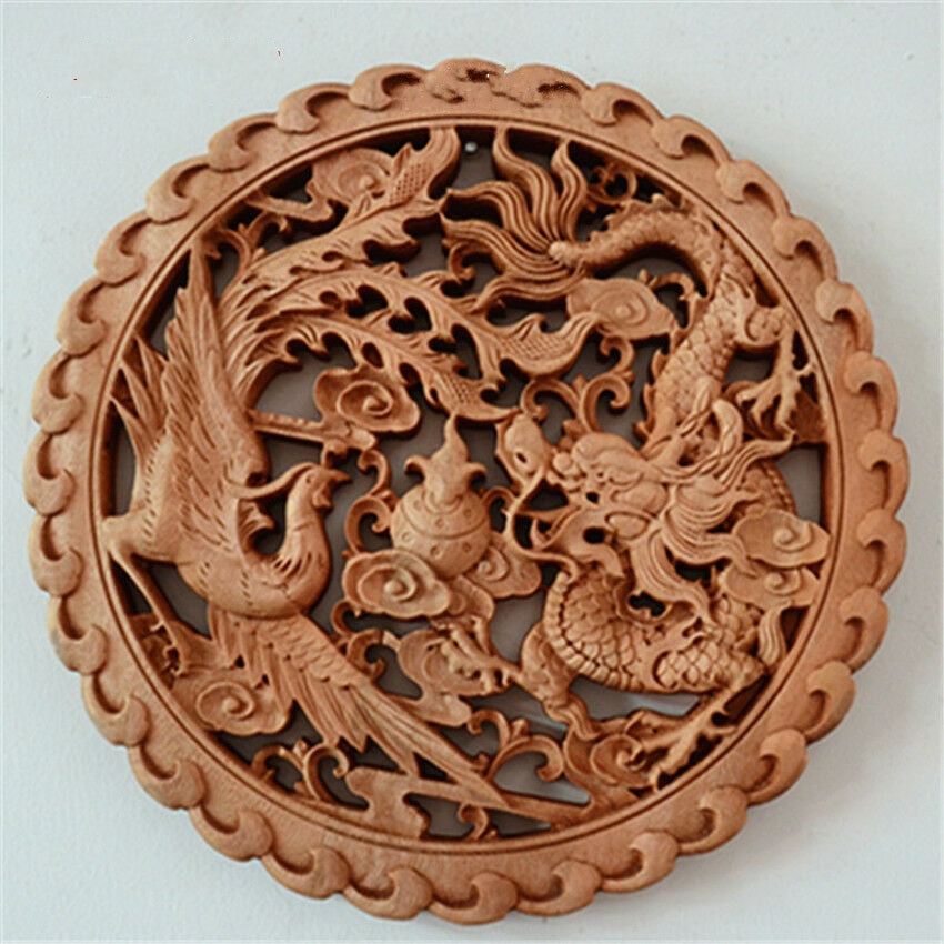 Wood carving pendant